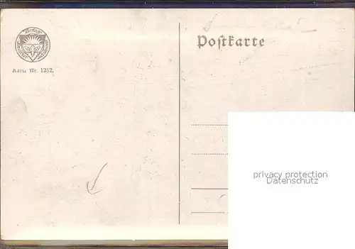 Verlag Schulverein Nr. 1252 Kuenstlerkarte M. Grengg Odenwald Unter dem Baum  / Bund der Deutschen /