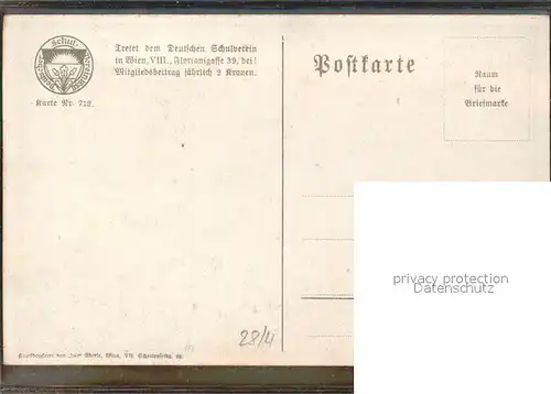 Verlag Schulverein Nr. 712 Mariazellerbahn Burg / Bund der Deutschen /