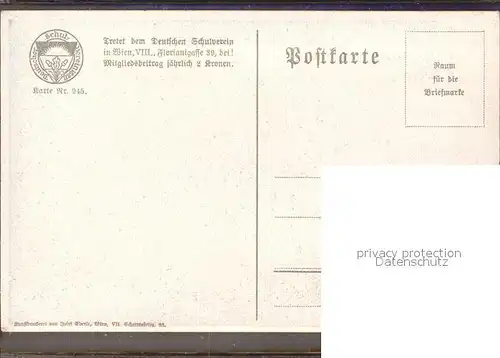 Verlag Schulverein Nr. 945 Sommerfreude Blumengarten  / Bund der Deutschen /