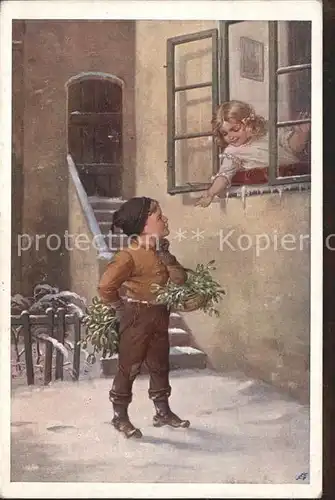 Verlag Schulverein Nr. 762 Kinder Winter Schnee / Bund der Deutschen /