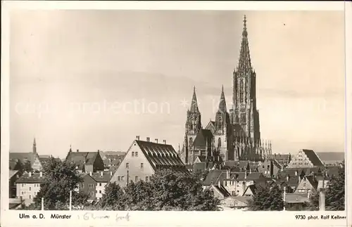 Foto Kellner Rolf Nr. 9730 Ulm a. D. Muenster  Kat. Fotografie