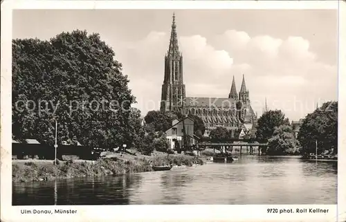 Foto Kellner Rolf Nr. 9720 Ulm Donau Muenster Kat. Fotografie