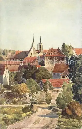 Marschall Vinzenz Tuebingen Schloss Bebenhausen Nr. 562  Kat. Kuenstlerkarte