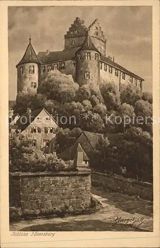 Marschall Vinzenz Schloss Meersburg Nr. 93 Kat. Kuenstlerkarte