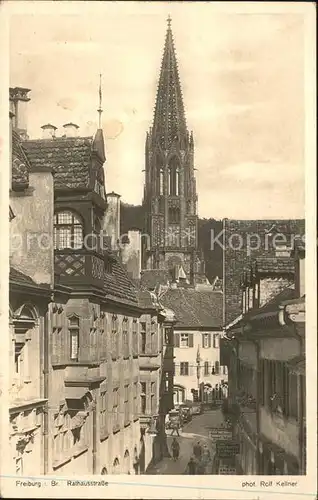 Foto Kellner Rolf Nr. 7892 Freiburg i. Br. Rathausstrasse Muenster Kat. Fotografie