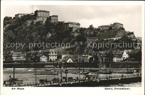 Foto Kratz Nr. 397 Koblenz Ehrenbreitstein Kat. Fotografie