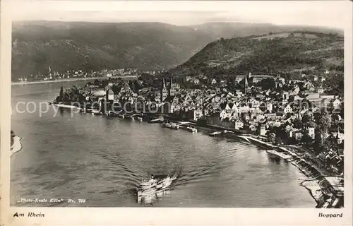 Foto Kratz Nr. 705 Boppard Dampfer Rhein  Kat. Fotografie