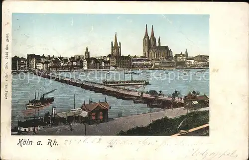 Goldfensterkarte Nr. 2446 Koeln am Rhein  Kat. Verlage