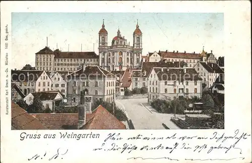 Verlag Braun Nr. 1481 Weingarten Goldfenster  Kat. Verlage