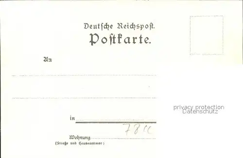 Kley Freiburg i. Br. Nr. 58 Kat. Kuenstlerlitho