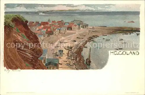 Kley Helgoland Nr. 200 Kat. Kuenstlerlitho