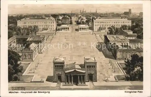 Wagner Richard Kuenstler Koeniglicher Platz Hauptstadt Muenchen Kat. Kuenstlerkarte