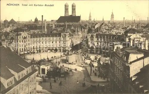 Strassenbahn Muenchen Karlstor Rondell Kat. Strassenbahn