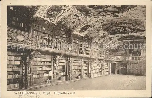 Bibliothek Library Waldsassen i. Obpf. Saal Kat. Gebaeude