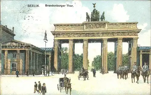 Brandenburgertor Berlin Zeichnung Kat. Gebude und Architektur
