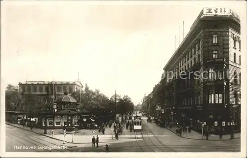 Strassenbahn Hannover Georgstrasse Kat. Strassenbahn