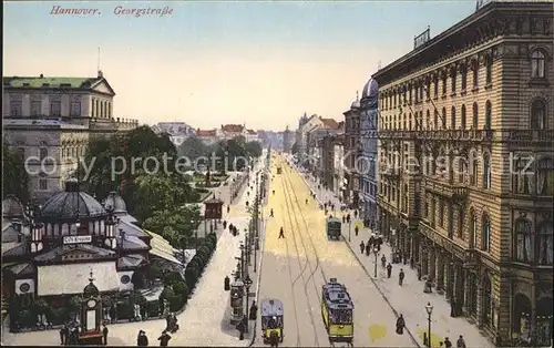 Strassenbahn Georgstrasse Hannover Kat. Strassenbahn