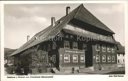 Schwarzwaldhaeuser Gasthaus Pension zum Himmelreich Kat. Gebaeude und Architektur