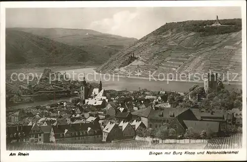 Burgen Burg Klopp Nationaldenkmal Rhein Kat. Burgen und Schloesser