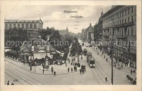 Strassenbahn Hannover Georgstr. Kat. Strassenbahn