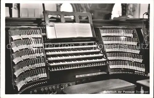 Kirchenorgel Passauer Domorgel Spieltisch Kat. Musik