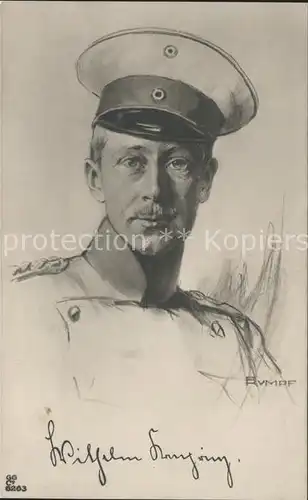 Soldatenportrait Zeichnung Kuenstlerkarte Kat. Militaria