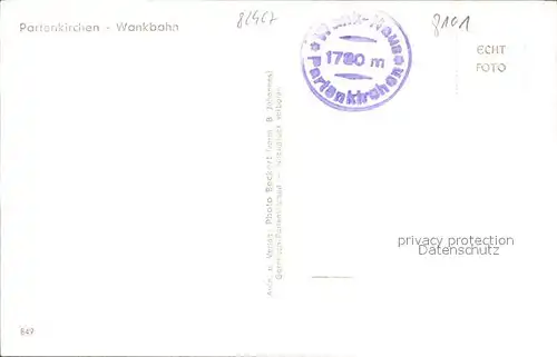 Seilbahn Partenkirchen Wankbahn / Bahnen /