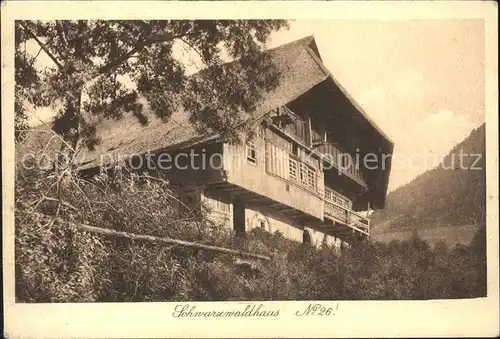 Schwarzwaldhaeuser Nr. 26 Kat. Gebaeude und Architektur