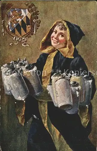 Wappen Muenchen Muenchner Kindl Bier Kat. Heraldik