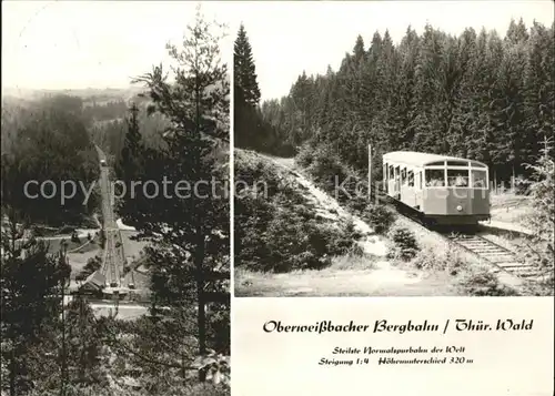 Bergbahn Oberweissbacher Thuer. Wald Kat. Bergbahn