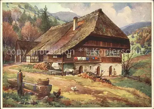Merker W. Schwarzwaldhaus Kat. Schwarzwaldkuenstler
