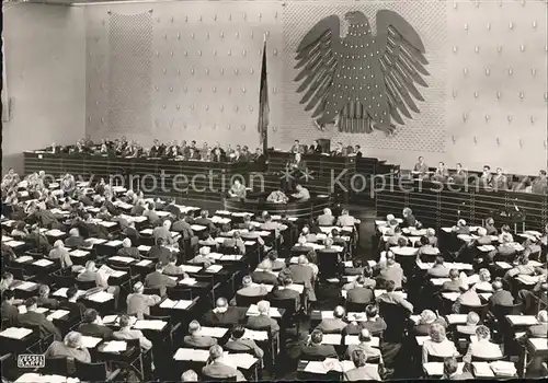 Politik Plenarsaal Bundestag Bundesadler Kat. Politik