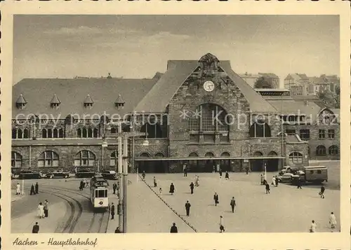 Strassenbahn Hauptbahnhof Aachen Kat. Strassenbahn
