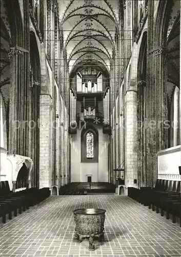 Kirchenorgel Hansestadt Luebeck Marienkirche Taufbecken Kat. Musik