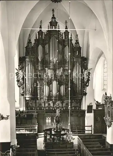 Kirchenorgel Luebeck Aegidienkirche Mittelschiff Orgel Kat. Musik