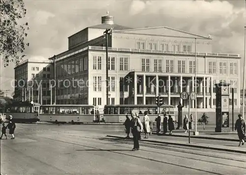 Strassenbahn Leipzig Opernhaus Kat. Strassenbahn