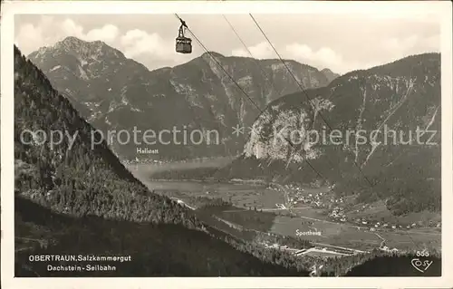 Seilbahn Dachstein Obertraun Salzkammergut  / Bahnen /