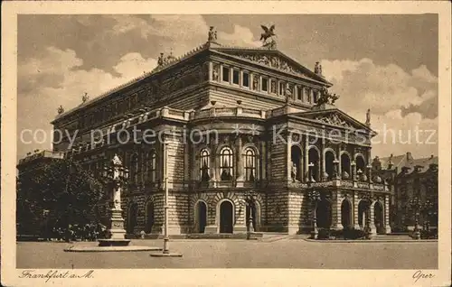 Opergebaeude Frankfurt am Main Oper Kat. Gebaeude