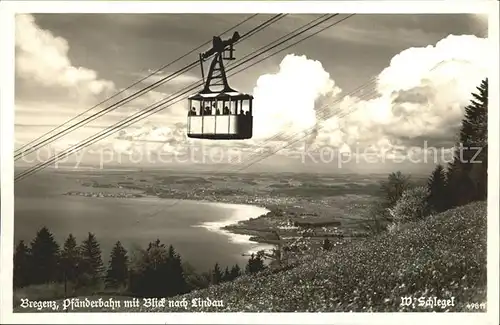 Seilbahn Bregenz Pfaenderbahn Lindau Foto W. Schlegel  / Bahnen /