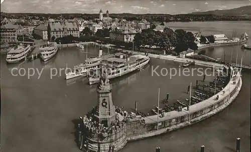 Dampfer Binnenschifffahrt Lindau im Bodensee Hafen Kat. Schiffe