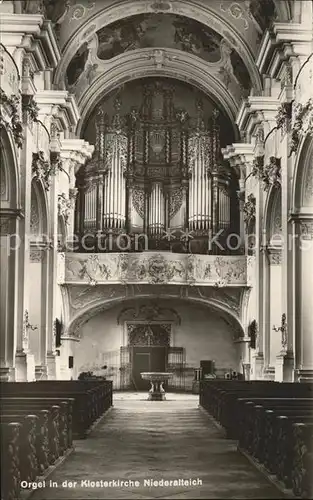 Kirchenorgel Klosterkirche Niederaltteich Kat. Musik