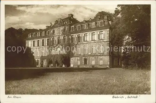 Foto Kratz Nr. 161 Biebrich Schloss  Kat. Fotografie