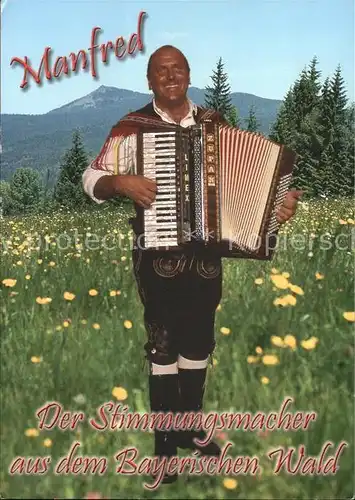 Akkordeon Musikant Manfred Bayerischen Wald  Kat. Musik