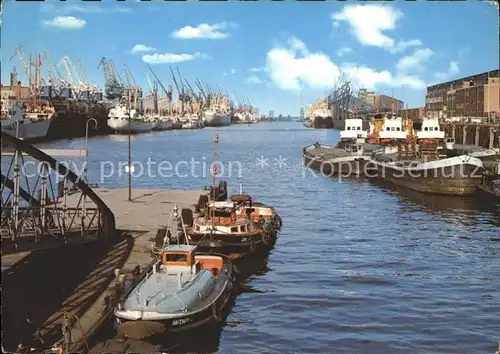 Hafenanlagen Bremen Europahafen Boote  Kat. Schiffe