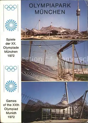 Olympia Park Muenchen Sporthalle Turm Schwimmhalle  Kat. Sport