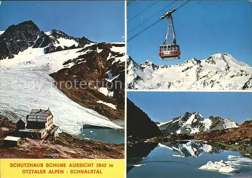 Seilbahn Schutzhaus Schoene Aussicht oetztaler Alpen  / Bahnen /