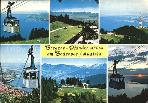 Seilbahn Bregenz-Pfaender Bodensee/Austria  / Bahnen /