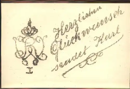 Wappen Familienwappe Glueckwunsch Kat. Heraldik