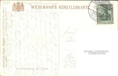Verlag Wiedemann WIRO Nr. 2035 A Bad Bertrich  Kat. Verlage