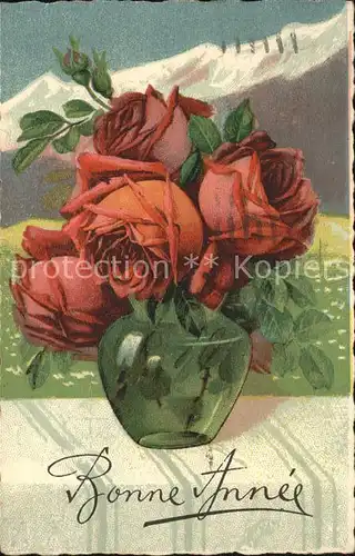 Rosen Bonne Annee Kat. Pflanzen